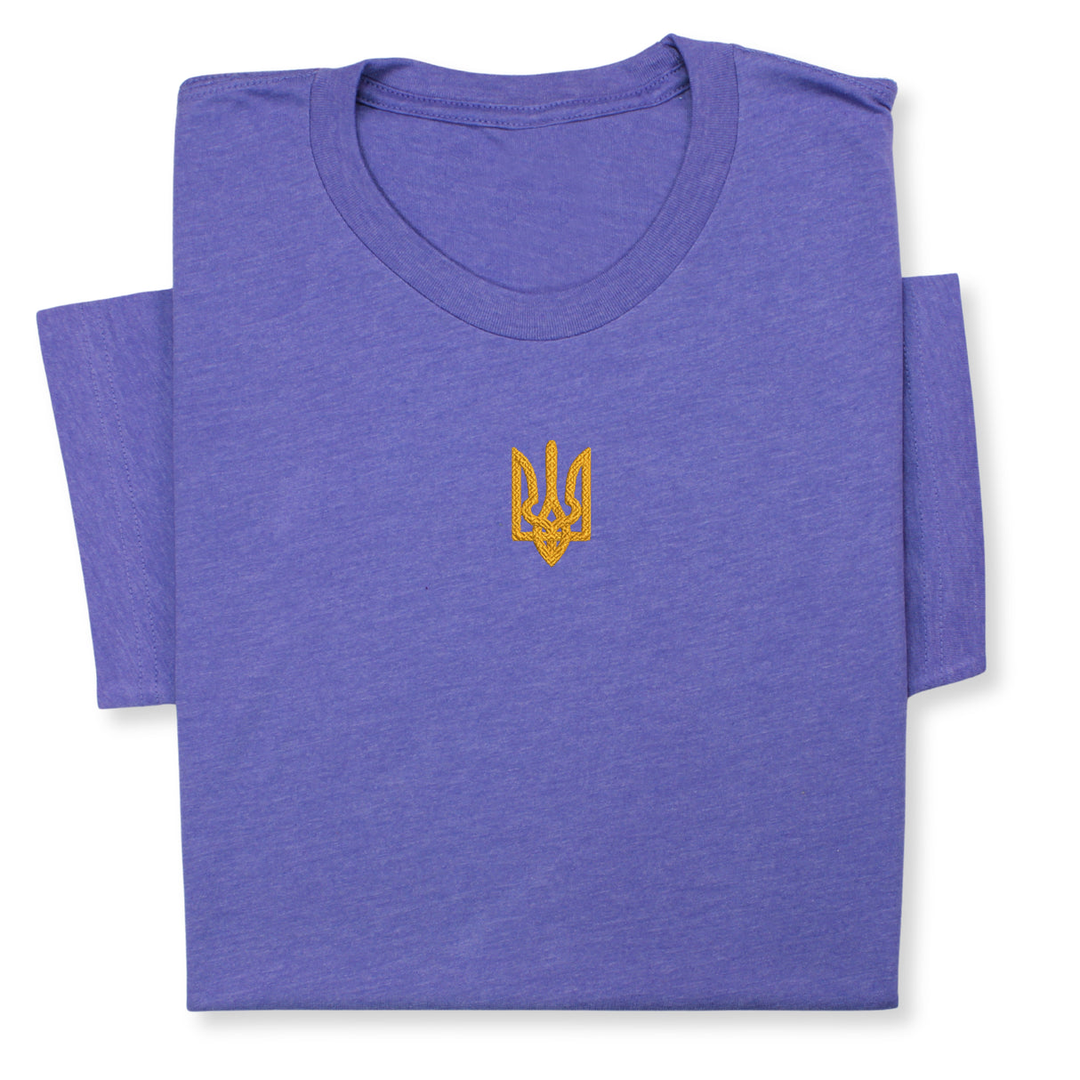 Custom Embroidered Ukrainian Coat of Arms T-Shirt - Patriotic Ukraine Emblem Tee, Handmade Heritage T-Shirt!