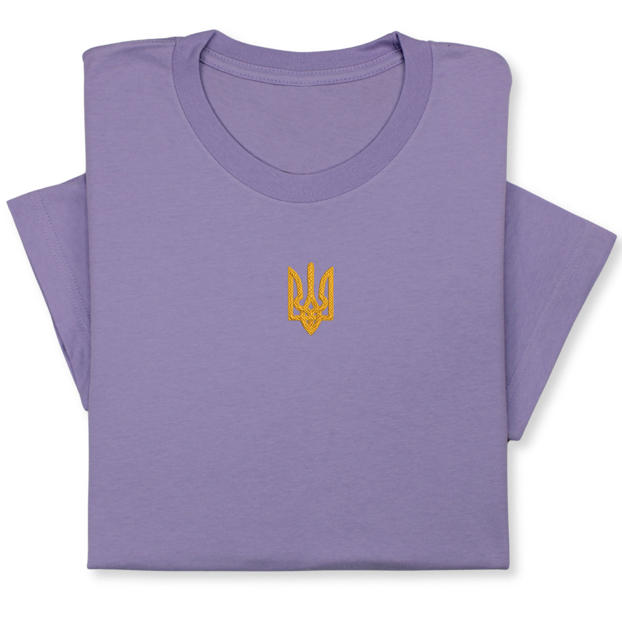Custom Embroidered Ukrainian Coat of Arms T-Shirt - Patriotic Ukraine Emblem Tee, Handmade Heritage T-Shirt!