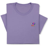 Embroidered Artist Palette T-Shirt, Colorful Creative Tee Gift Unisex
