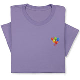 Rainbow Balloons Embroidered T-Shirt, Whimsical Party Tee, Colorful Festive Gift, Birthday Celebration Shirt, Fun Embroidery for All Ages