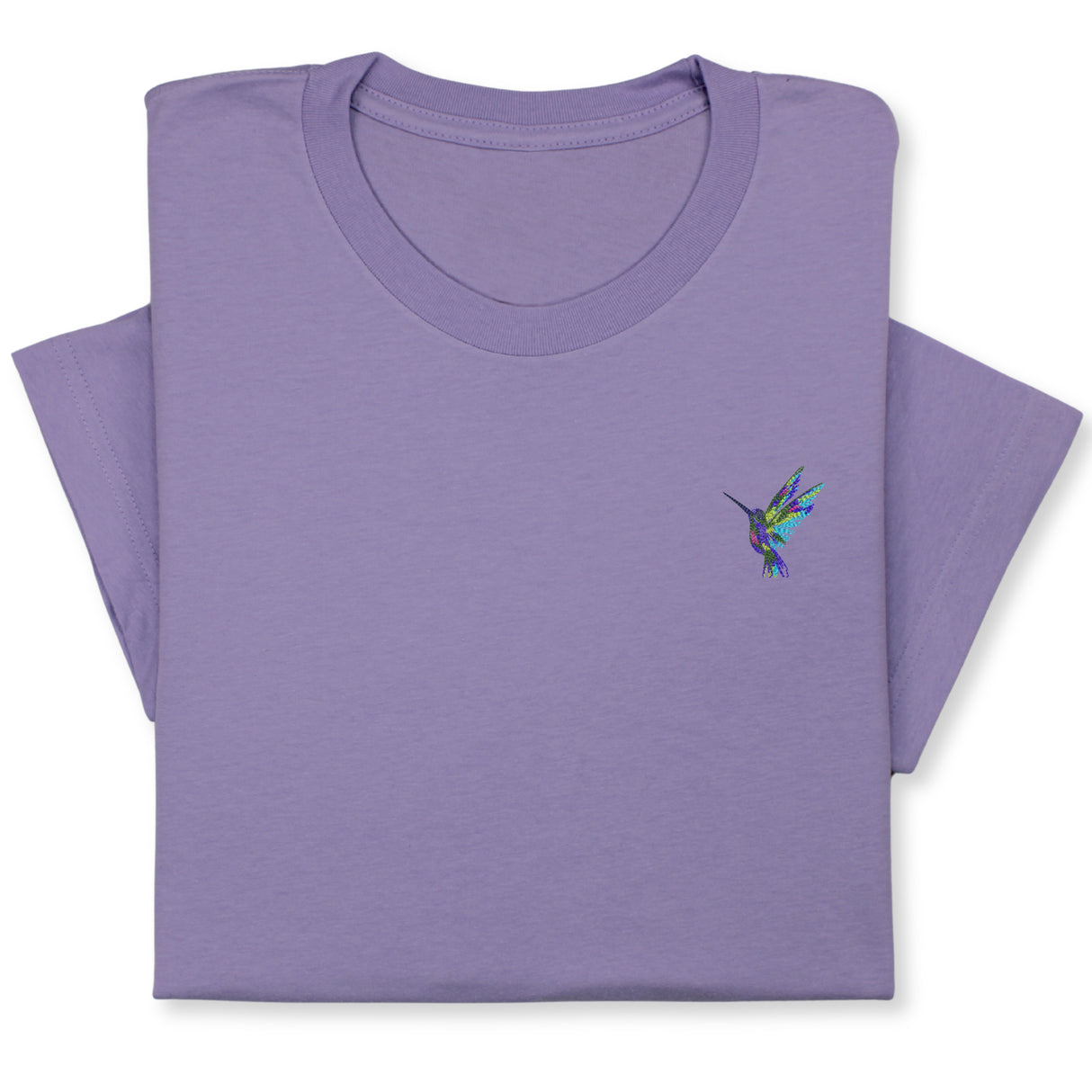 Hummingbird Embroidered T-shirt, Embroidered Bird T-shirt, Embroidered Bird Tee Crewneck Unisex, Cute Hummingbird T-shirt Gift for Friends!
