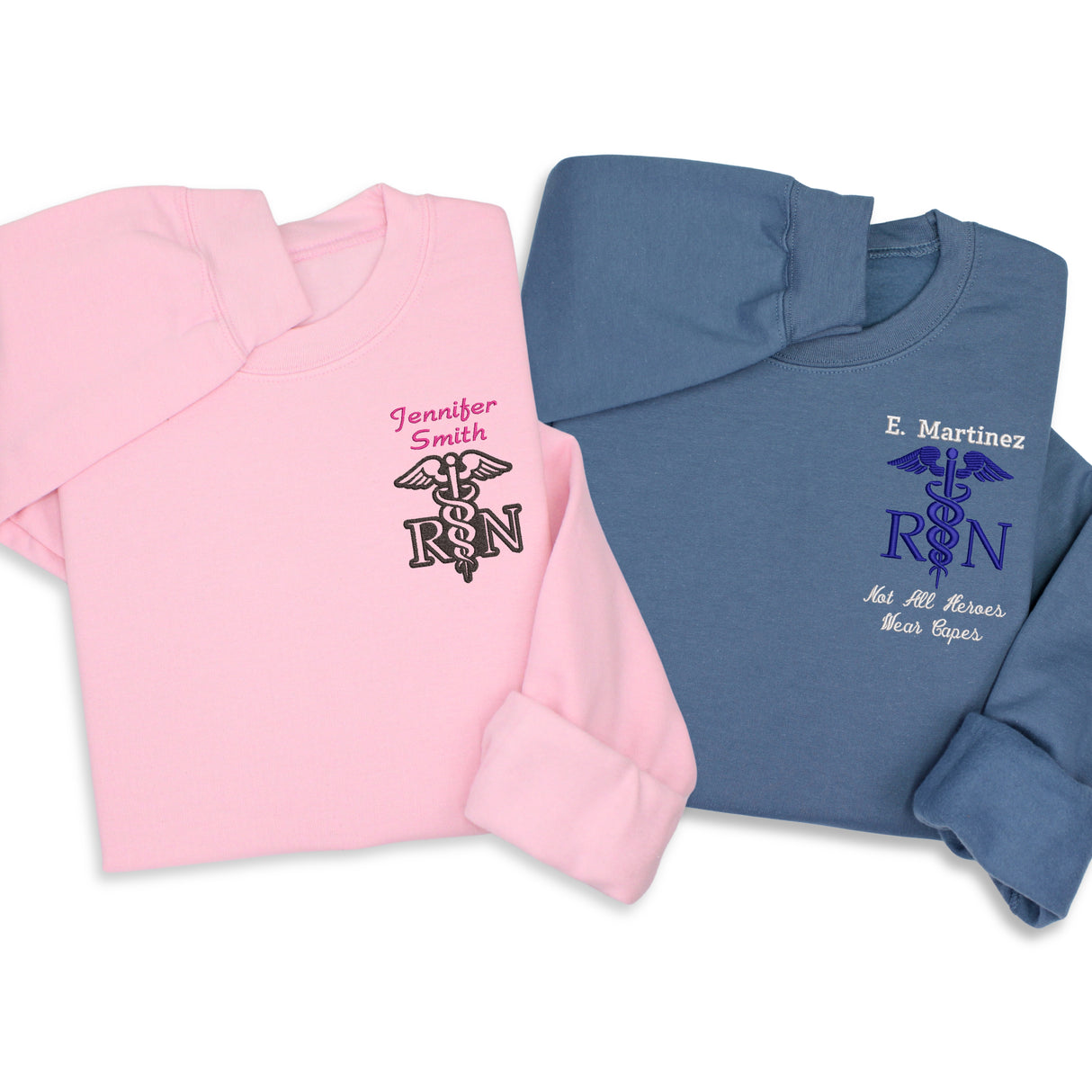 Custom Medical RN 1/4 Zip & Sweatshirt for Nurses – Nurse Gift, Medical Emblem Apparel for Doctors, Graduation or Professional Workwear Gift