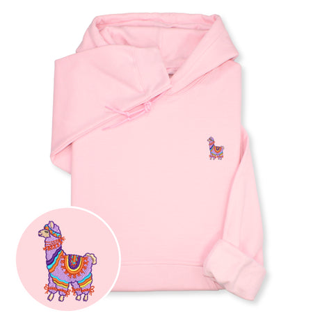 Colorful Llama Embroidered Hoodie & Sweatshirt, Cute Animal Lover Top, Fun Boho Style Gift, Unique Unisex Apparel for Her & Him