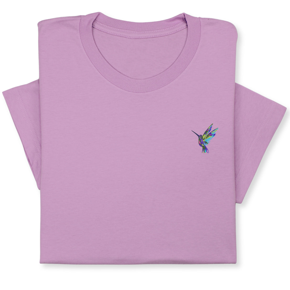 Hummingbird Embroidered T-shirt, Embroidered Bird T-shirt, Embroidered Bird Tee Crewneck Unisex, Cute Hummingbird T-shirt Gift for Friends!