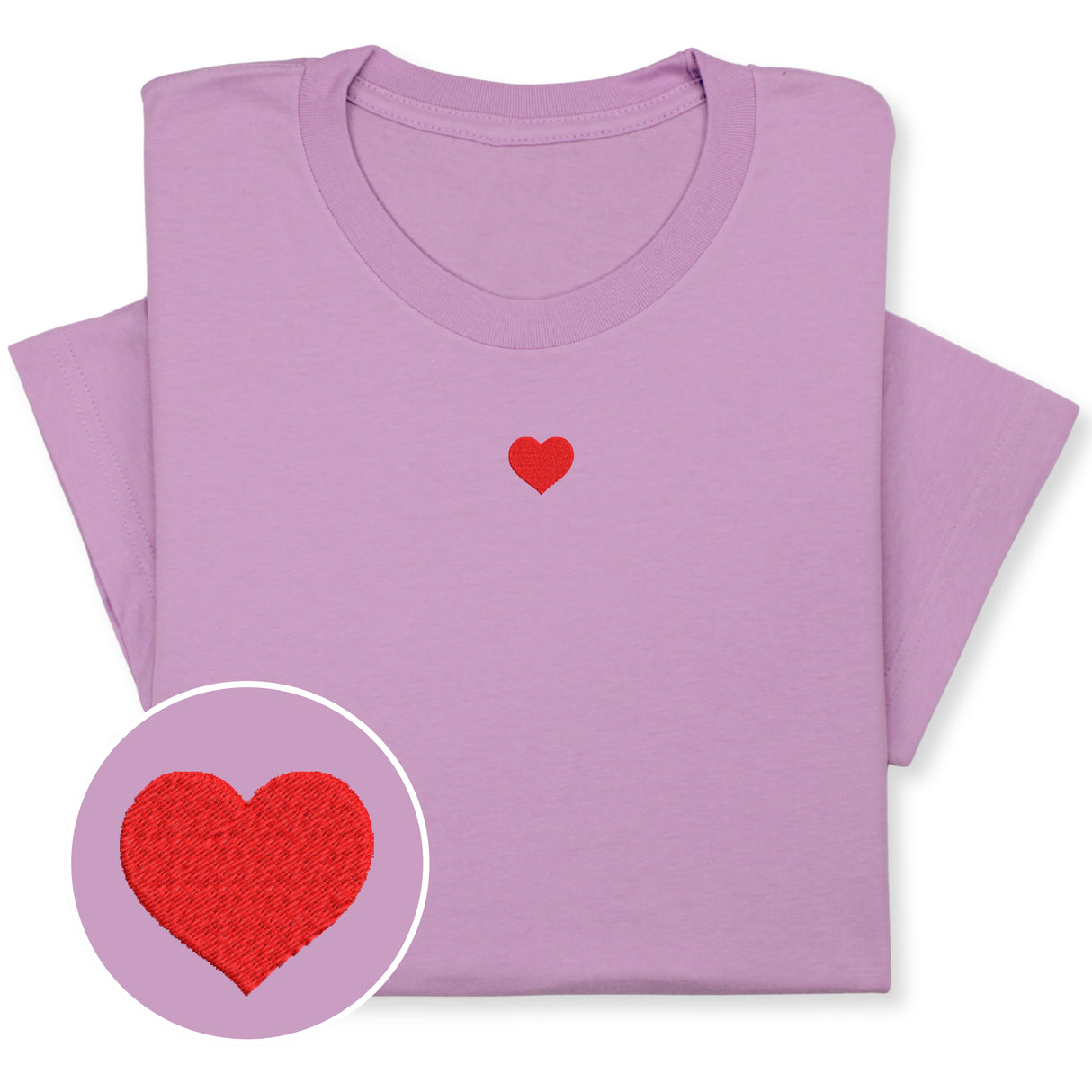 Mini Heart Embroidered T-Shirt with Custom Name, Personalized Valentine Shirt, Love Tee, Cute Gift for Her or Him