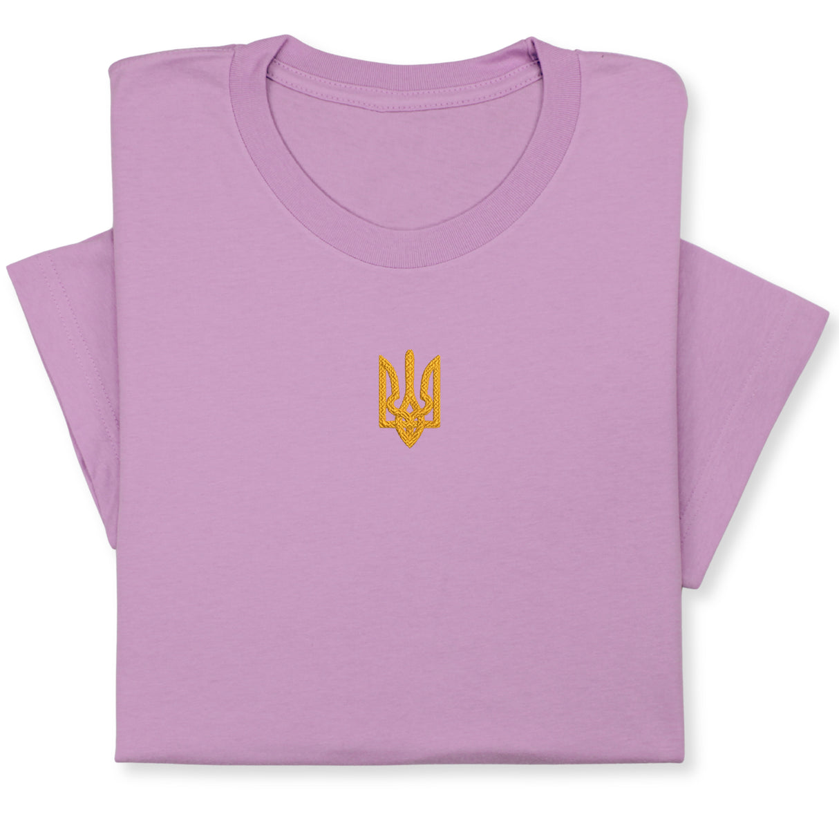 Custom Embroidered Ukrainian Coat of Arms T-Shirt - Patriotic Ukraine Emblem Tee, Handmade Heritage T-Shirt!