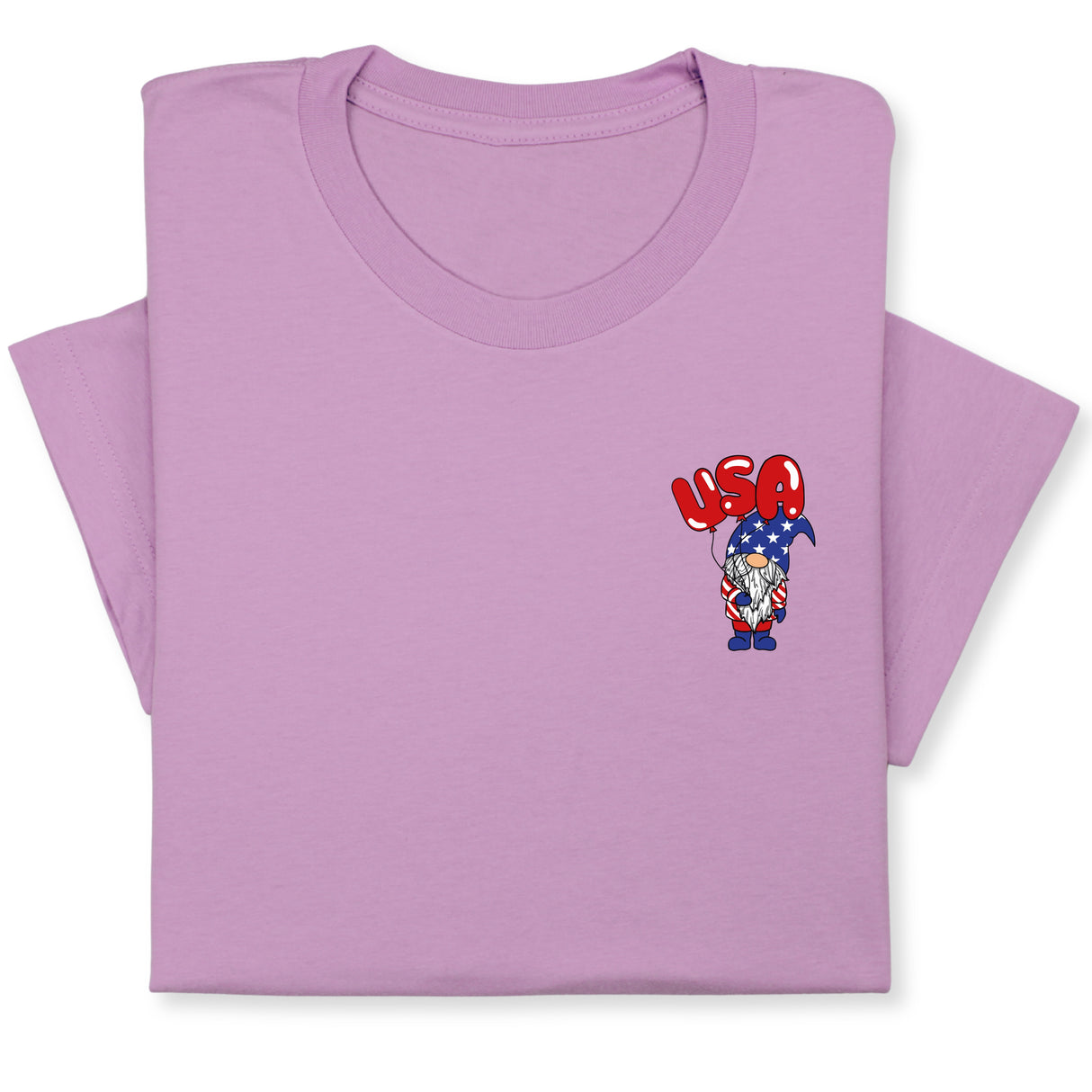 Patriotic Gnome USA T-Shirt, 4th of July Gnome Graphic Tee, American Flag Gnome Shirt, Independence Day Gift for Men & Women