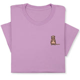 Otter Embroidered T-Shirt, Cute Animal Design Tee, Playful Wildlife Gift, Cozy Nature Inspired Shirt Whimsical Embroidery for Animal Lovers