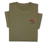 Embroidered Hedgehog T-Shirt  Cute Forest Animal Tee Gift Unisex