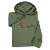Hedgehog Family Embroidered Hoodie & Sweatshirt, Cute Forest Animal Top, Whimsical Nature Lover Gift, Woodland Wildlife Unisex Apparel