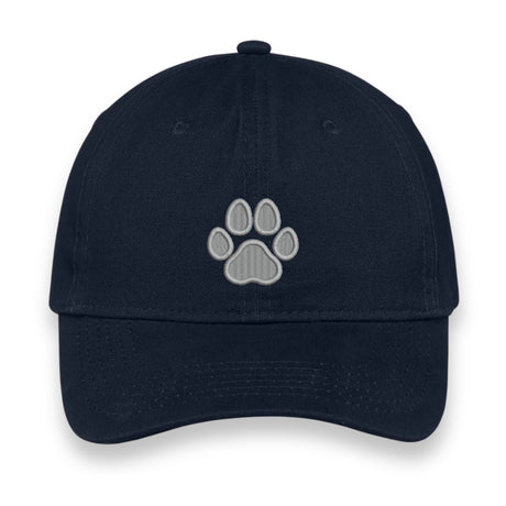 Custom Paw Print Embroidered Hat – Personalized Pet Lover Baseball Cap, Adjustable Unisex Gift for Dog & Cat Moms, Choose Your Thread Color