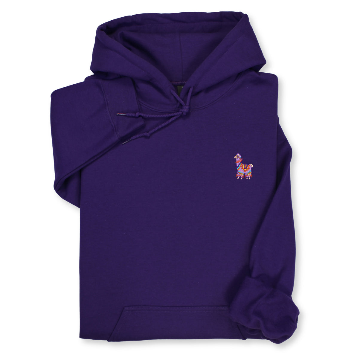 Colorful Llama Embroidered Hoodie & Sweatshirt, Cute Animal Lover Top, Fun Boho Style Gift, Unique Unisex Apparel for Her & Him