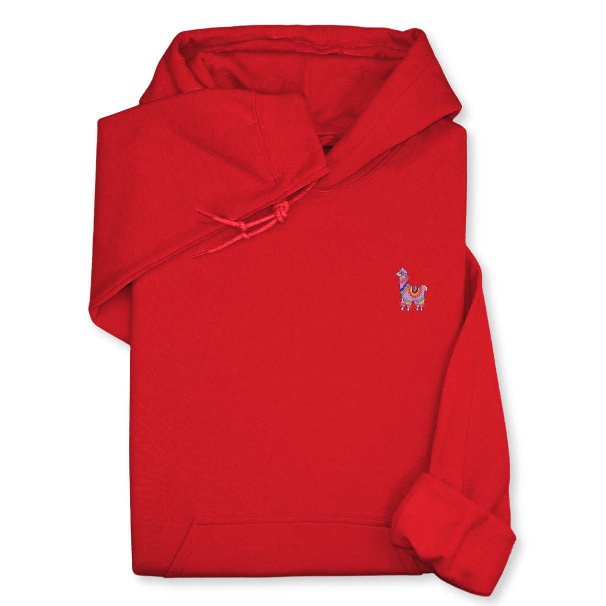 Colorful Llama Embroidered Hoodie & Sweatshirt, Cute Animal Lover Top, Fun Boho Style Gift, Unique Unisex Apparel for Her & Him