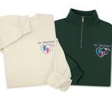 Personalized Medical 1/4 Zip Pullover, Hoodie, Sweatshirt  – Gift for NICU, Pediatric Nurse, Labor & Delivery or Baby Care Professionals