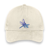 Embroidered Baseball Cap, Dragonfly Hat, Adjustable Cap with Dragonfly, Dragonfly Lover Gift Cap, Dragonfly Embroidered Cap, Dragonfly Cap.