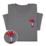 Patriotic Gnome USA T-Shirt, 4th of July Gnome Graphic Tee, American Flag Gnome Shirt, Independence Day Gift for Men & Women