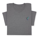 Hummingbird Embroidered T-shirt, Embroidered Bird T-shirt, Embroidered Bird Tee Crewneck Unisex, Cute Hummingbird T-shirt Gift for Friends!