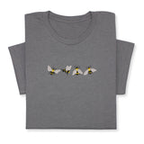 4 Bees Embroidered T-Shirt – Minimalist Insect Shirt, Cute Nature Tee, Bumblebee Lover Gift, Unisex Garden Shirt for Bee Fans & Nature Lovers