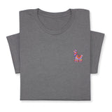 Colorful Llama Embroidered T-Shirt, Cute Alpaca Graphic Tee, Boho Animal Shirt, Fun Andean Wildlife Gift for Her & Him, Festival Style Top