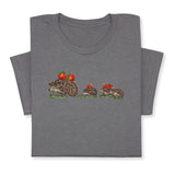 Embroidered Hedgehog Family T-Shirt, Cute Animal Nature Lover Gift