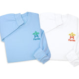 Florida Turtle Embroidered Hoodie & Sweatshirt, Sea Turtle Embroidery Pullover, Coastal Vacation Gift, Unisex Florida Beach Apparel